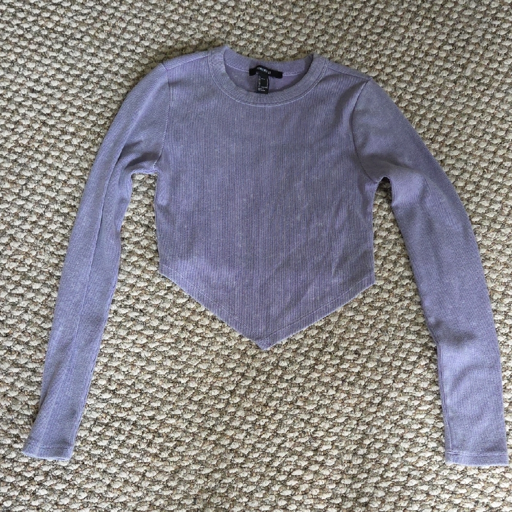 Pick 4 For $25! Forever 21 Lavender Ribbed Top